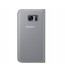Husa S-View Cover pentru Samsung Galaxy S7, Silver